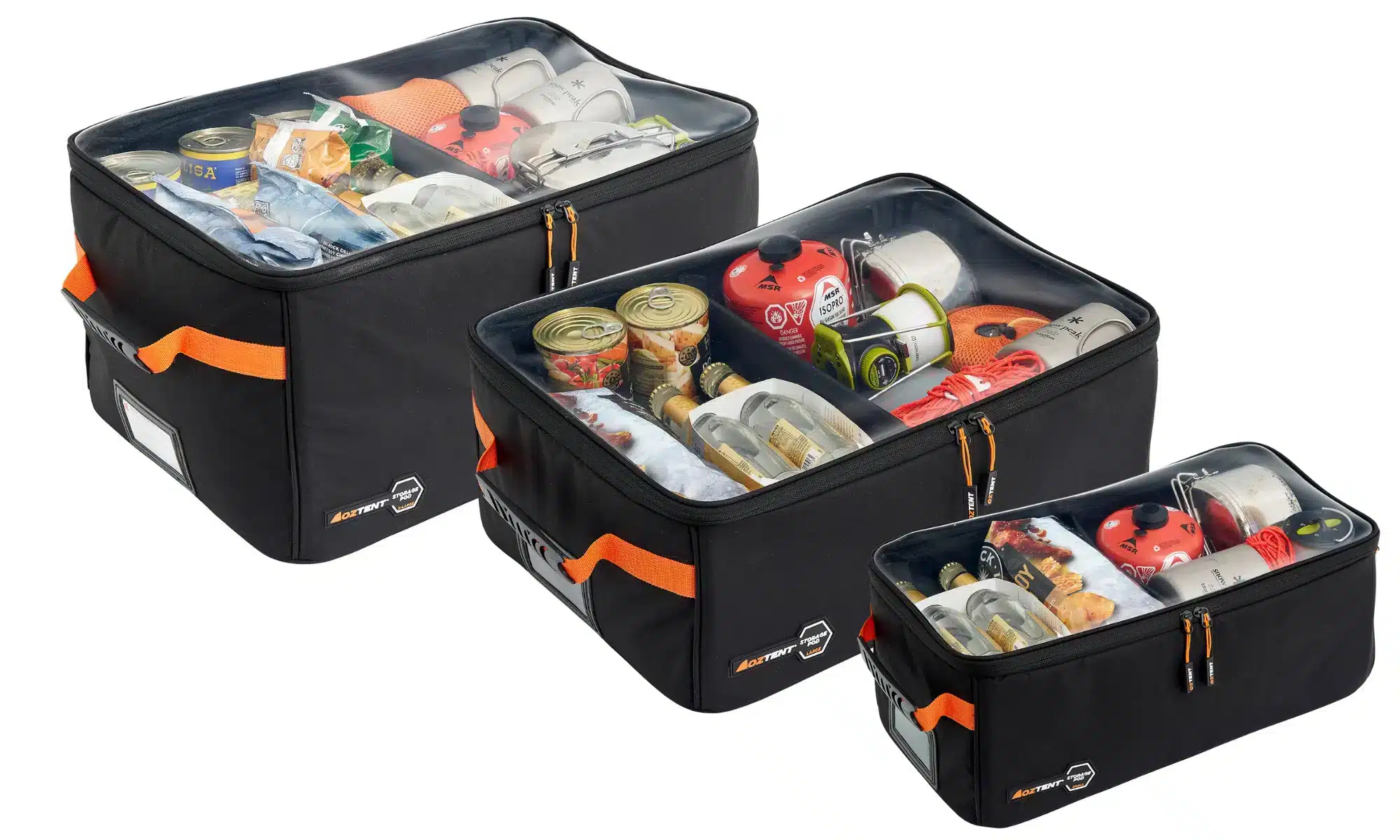 Oztent Storage Pods - 3 Pack - Small & Large & Extra Large | Oztent South Africa | 30 Second Canvas Tents Oztent Storage Pods - 3 Pack - Small & Large & Extra Large