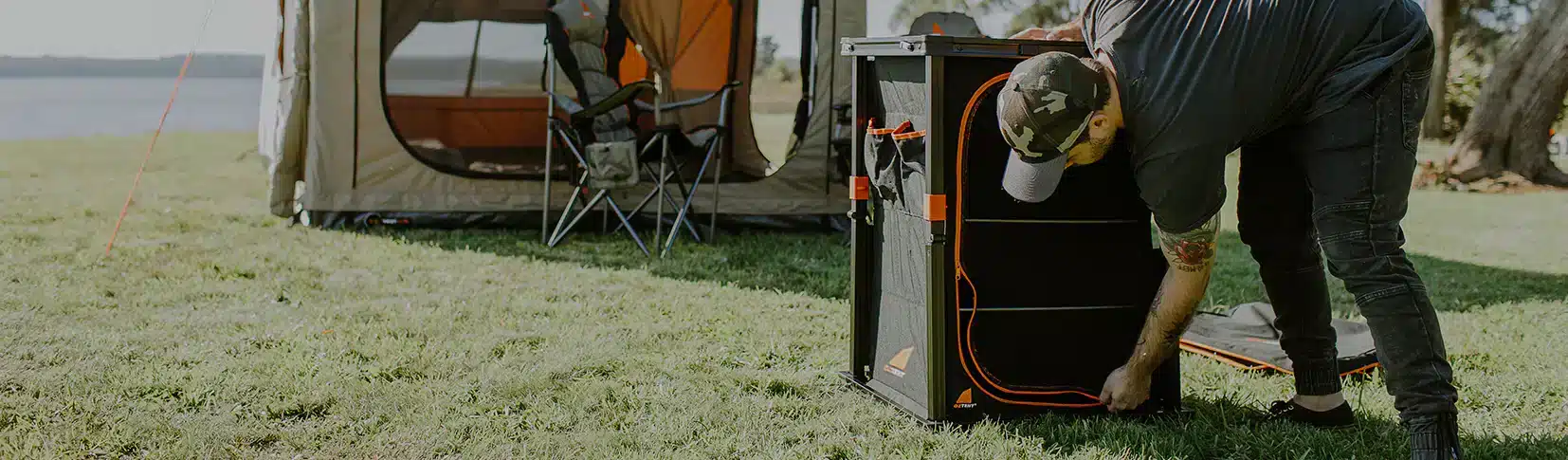 Oztent Single Camper Cupboard | Oztent South Africa | 30 Second Canvas Tents Oztent Single Camper Cupboard