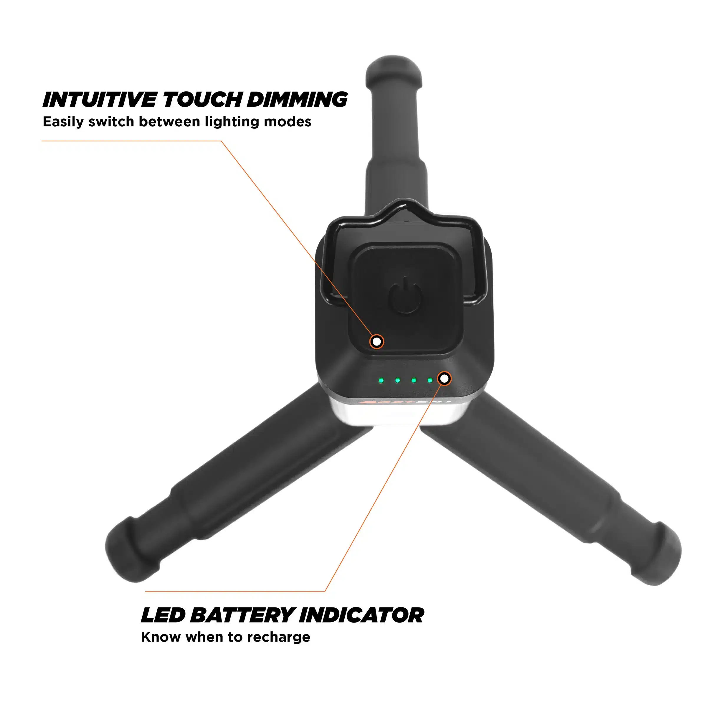 Oztent Lock-On Mini Lamp 6 | Oztent South Africa | 30 Second Canvas Tents Oztent Lock-On Mini Lamp