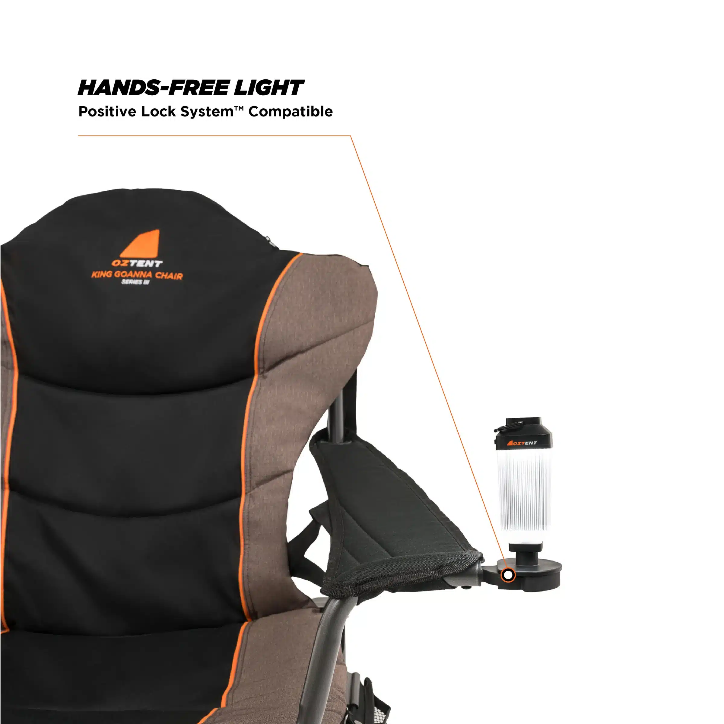 Oztent Lock-On Mini Lamp 7 | Oztent South Africa | 30 Second Canvas Tents Oztent Lock-On Mini Lamp